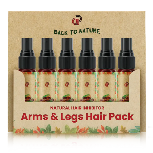 Arms and Legs Hair growth inhibitor: permanent hair removal from arms and legs